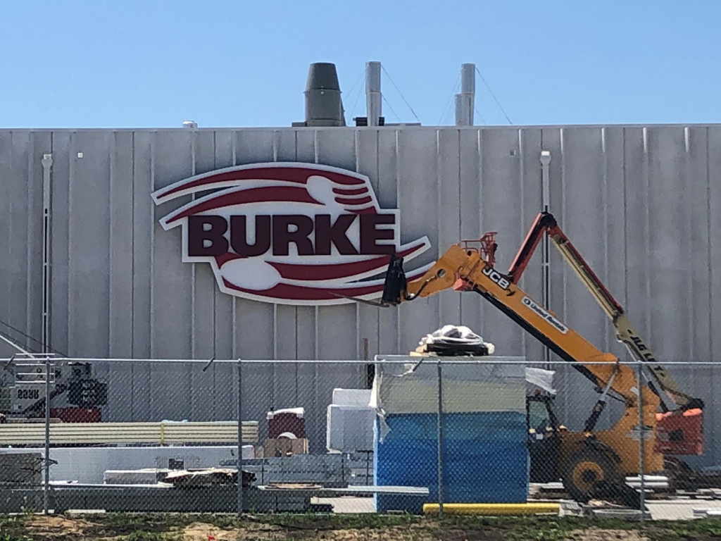 New Burke Sign in Nevada, Iowa