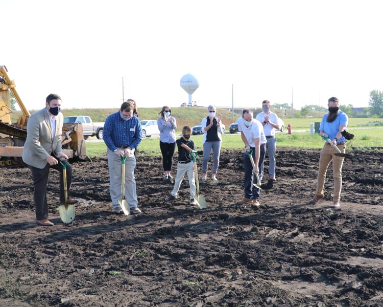 Ground breaking in Nevada, Iowa